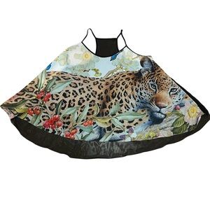 Cheetah Animal Print Jungle Sheer Tank Top